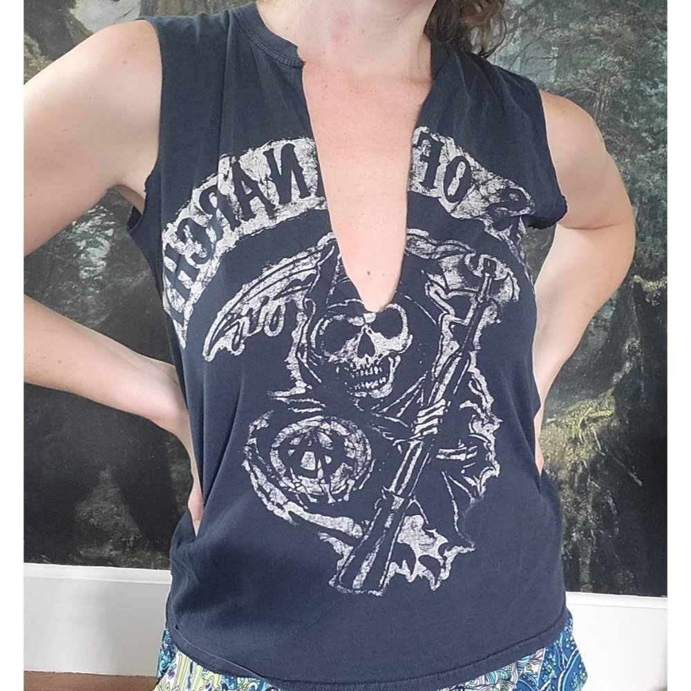 Sons of Anarchy Tank Top Motorcycle Television M